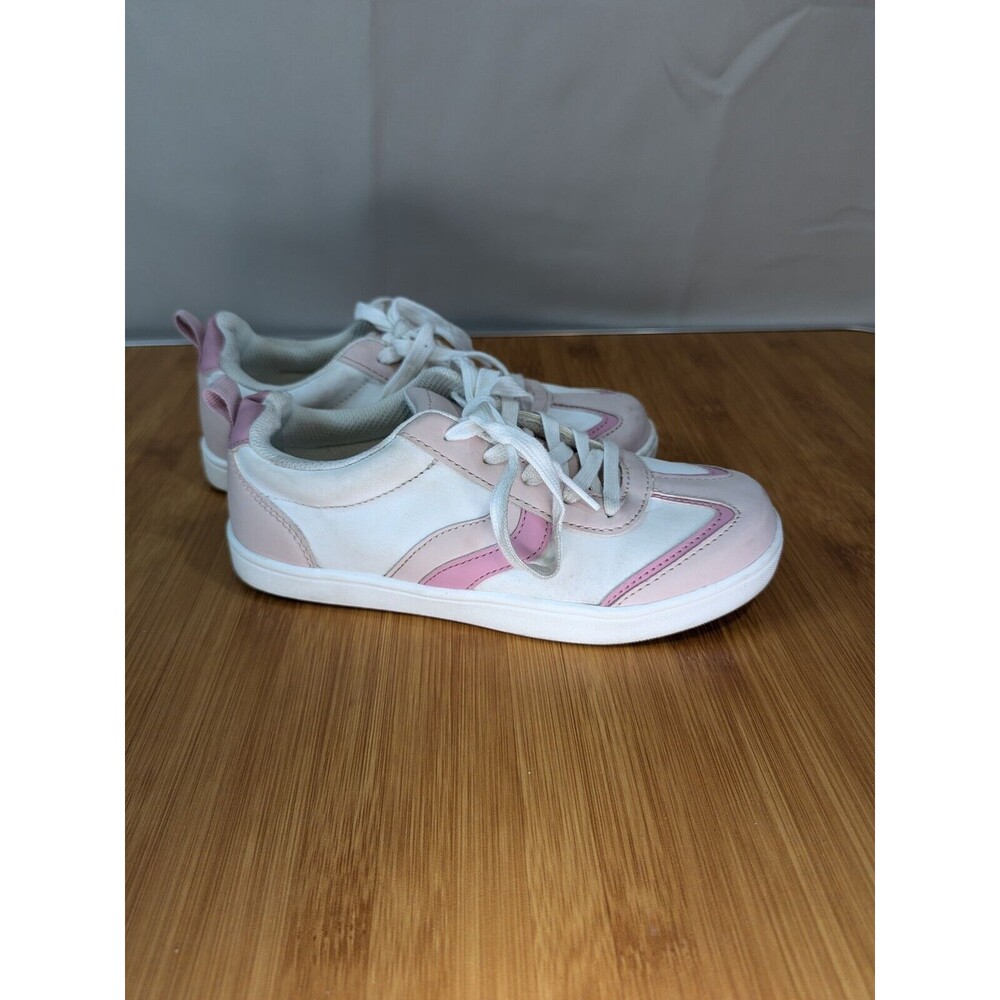 Gap Girls Pink White Sneakers Skate Low Top Back-to-School Size 3 [T01]